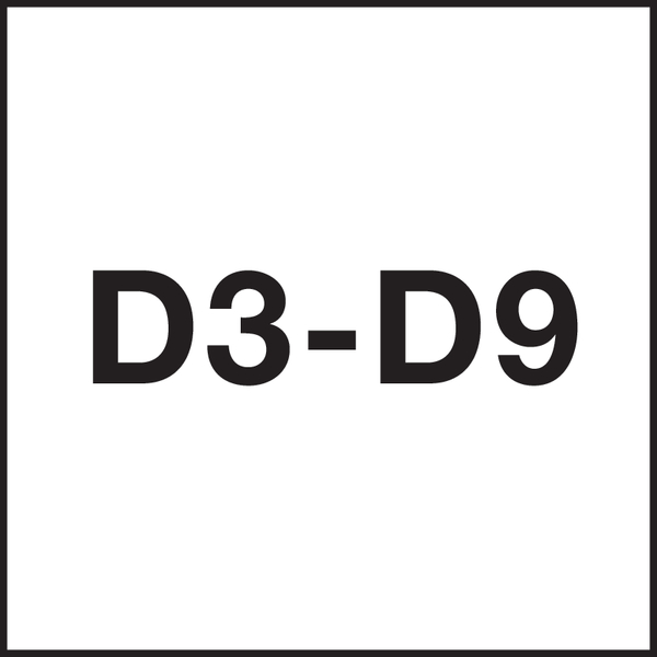 Gewinde Toleranzklasse: D3-D9