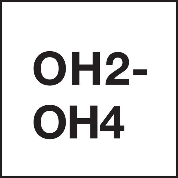 Gewinde Toleranzklasse: OH2-OH4
