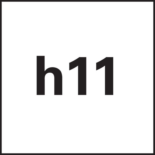 Ø-Toleranz: h11